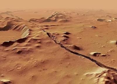 کشف تاریخی یک ستون بزرگ از سنگ مذاب در زیر دشت های مریخ