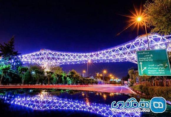 پل طبیعت به مناسبت روز جهانی و هفته ملی دیابت به رنگ آبی در می آید