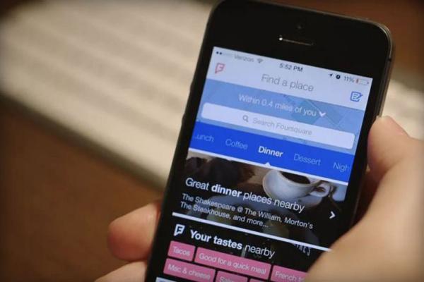 اپلیکیشن Foursquare امکان سفارش غذا را به سرویس خود اضافه نمود